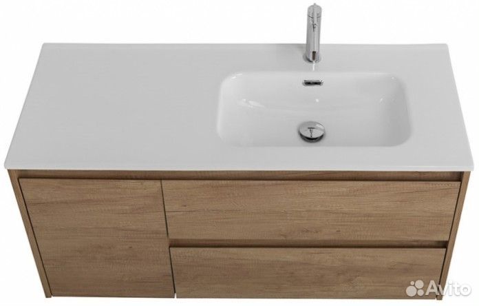 Тумба с раковиной BelBagno Kraft 100-BB1000ETL-R Rovere Nebrasca Nature