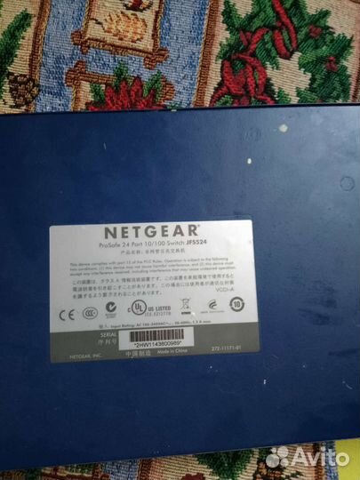 Коммутаторnetgear JFS524