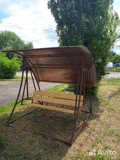 Качель металлическая садовая