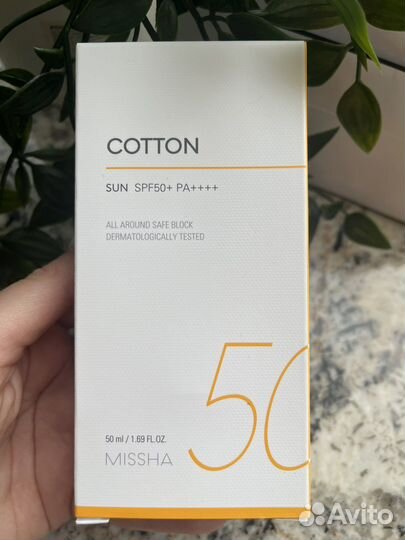 Солнцезащитный крем Missha новый