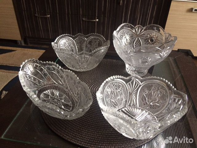 Хрустальные вазы. Рога хрусталь