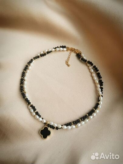 Жемчужное ожерелье колье чокер