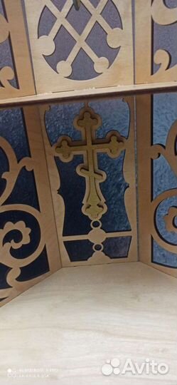 Иконостас голуби под золото