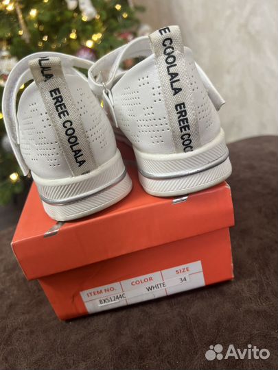 Белые туфли для девочки 35 р-р