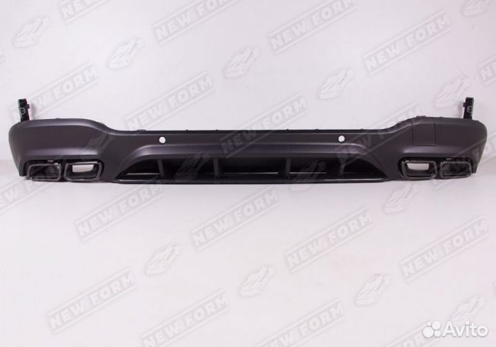 Диффузор насадки 63 AMG черный Mercedes GLC