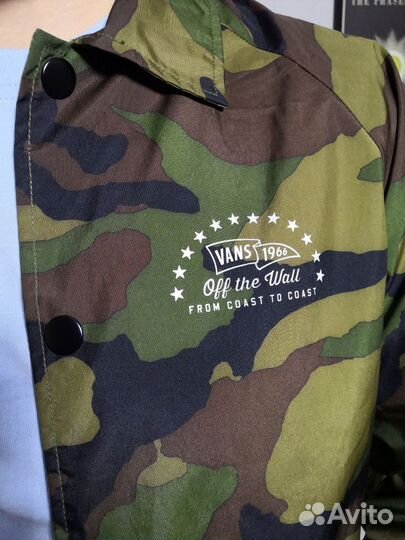 Vans coach jacket camo