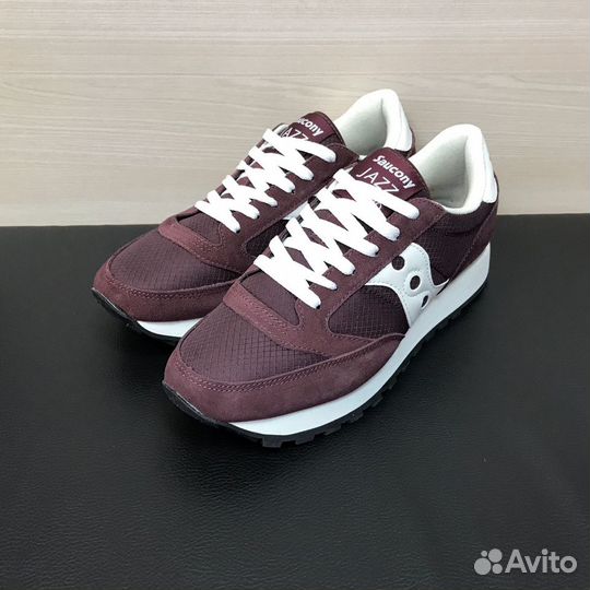 Кроссовки Saucony Jazz бордовые мужские