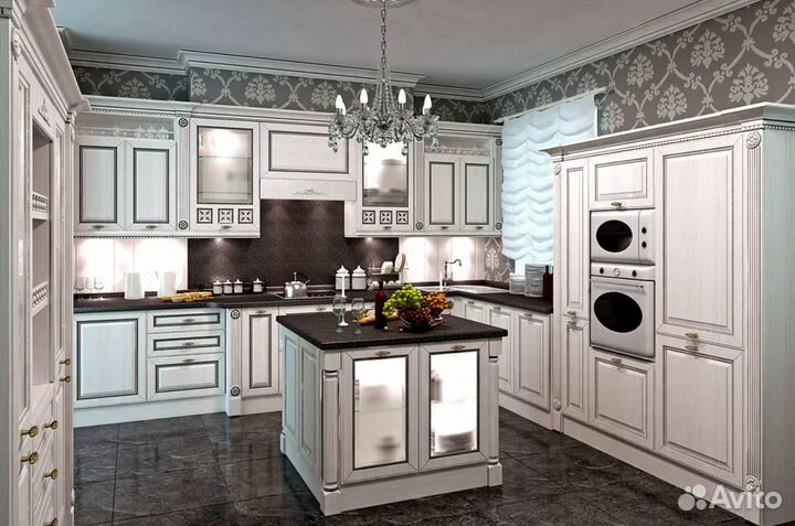 Кухня на заказ, угловая, прямая, с островом