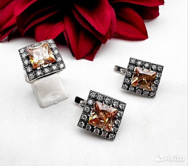 Серьги серебро 925