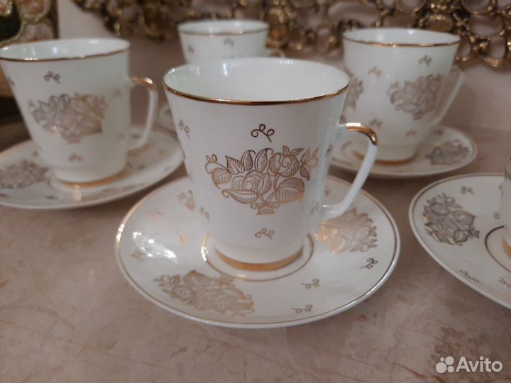 Кофейная пара лфз костяной фарфор