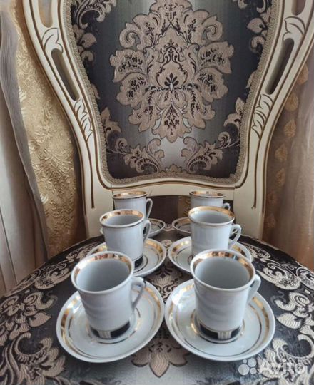 Винтажный набор кофейных чашек