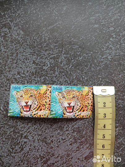Марка jaguar France 60 евро 2 шт