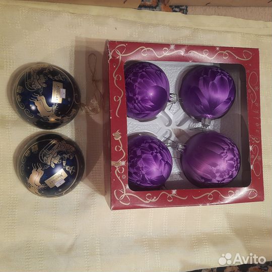Елочные игрушки, разные, нарядные