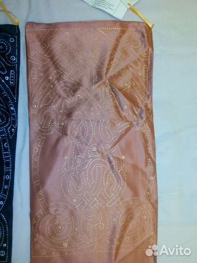 Кашне-шарф мужское натур. атласный шелк