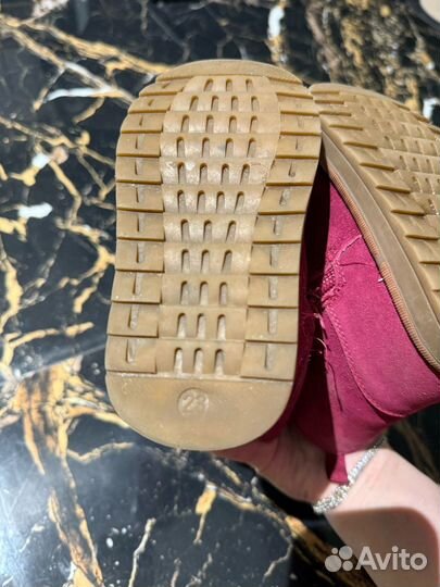 Угги замшевые для девочки 23 размер