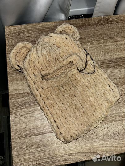 Вязаная балаклава женская