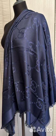 Платок Gucci темно синий. Оригинал