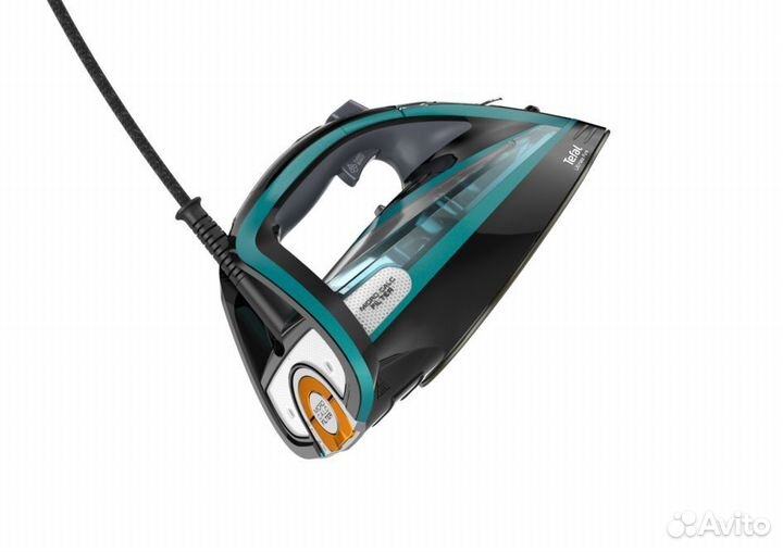 Утюг Tefal Ultimate Pure FV9844E0, черный, бирюзов