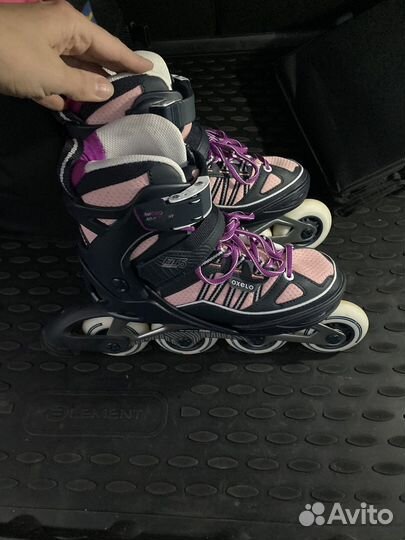 Роликовые коньки детские раздвижные 32-35размер