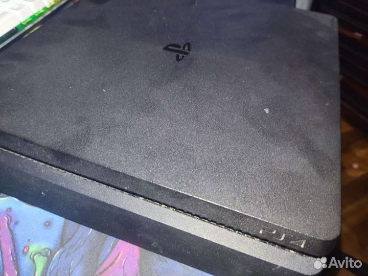 Игровая приставка ps4 slim 500 gb геймпад + игры