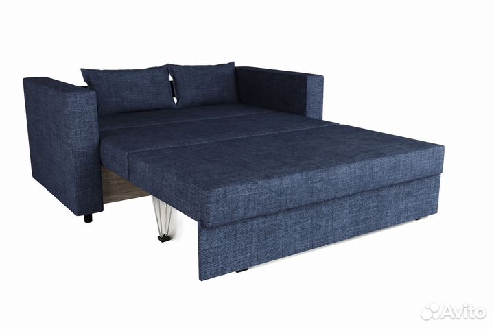 Диван кровать синий
