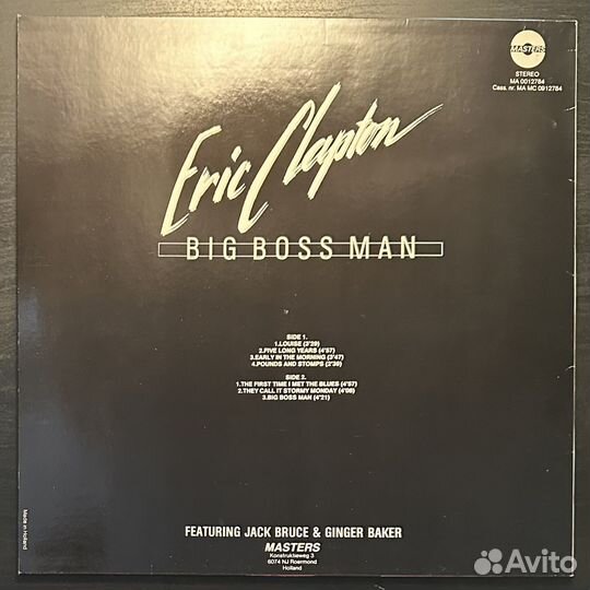 Eric Clapton Featuring Jack Bruce & Ginger Baker