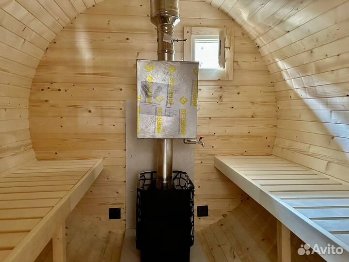 Баня бочка квадро овал