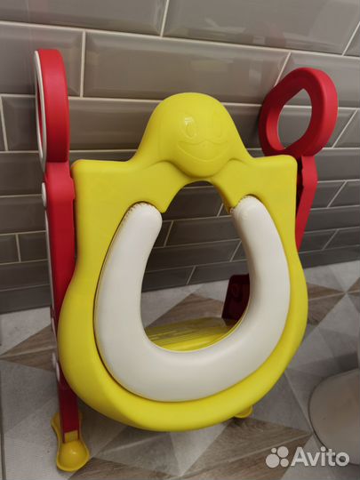 Сидение для унитаза детское накладка с ступенькой