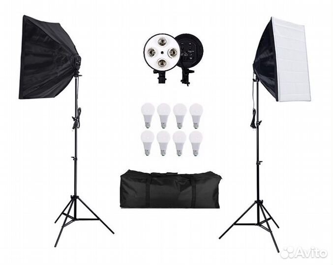 Софтбоксы комплект для фото видео съемки с сумкой