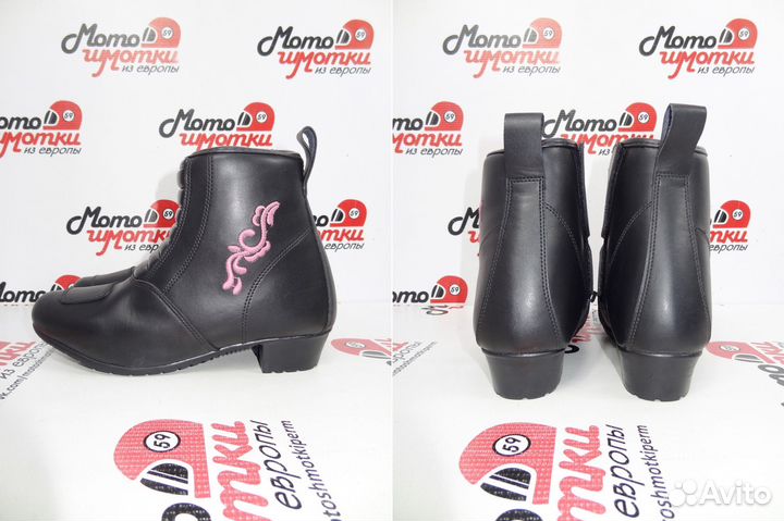 Мото ботинки женские