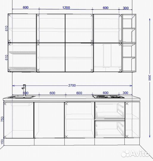 Встроенная кухня от производителя