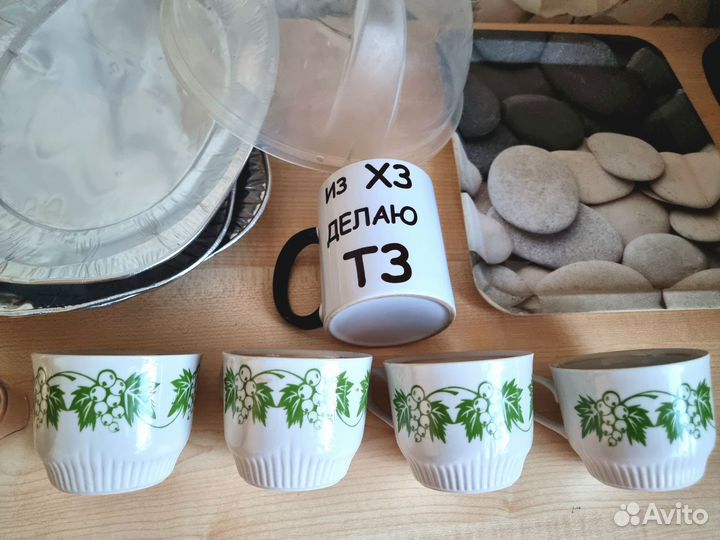 Поднос доя запекания, кружки, форма для яиц