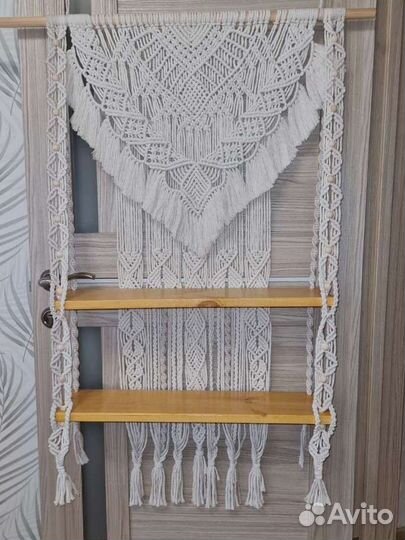 Макраме, Полка навесная, пано, кашпо