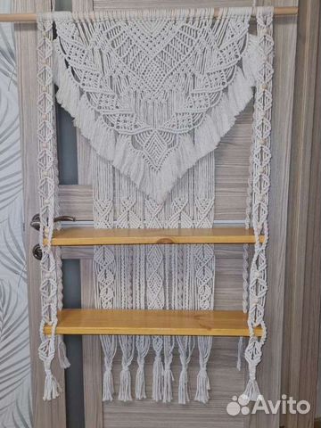 Макраме, Полка навесная, пано, кашпо