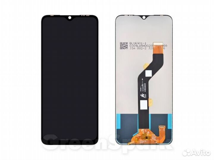 Дисплей для Tecno Spark 5 Air/Pouvoir 4 +тач черн