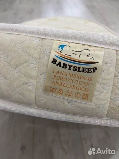 Детский матрас BabySleep для овальной кроватки