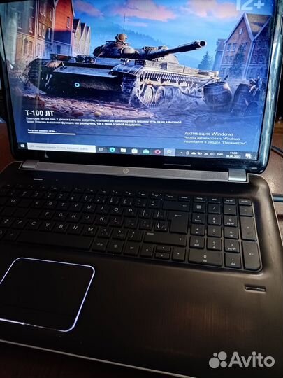 Мощный игровой HP 17.3/i7