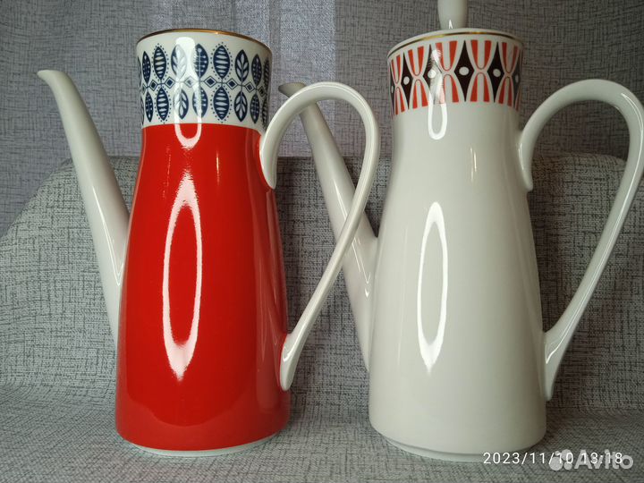 Молочник. Кофейные пары. Сахарница. Фарфор ГДР