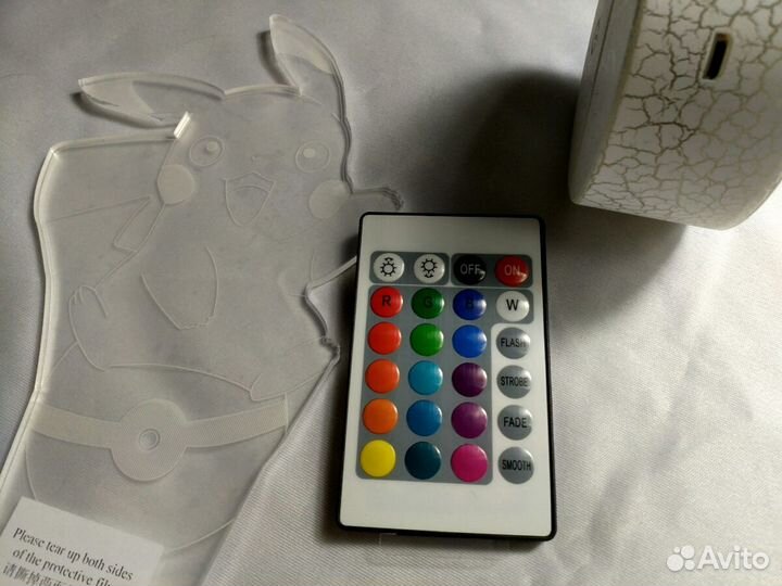 3D светильники с пультом, 10 видов, новые