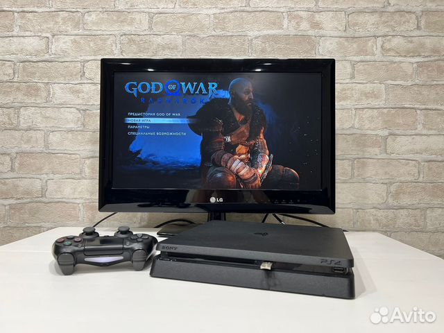 PS4 Slim 1000Gb + Игры