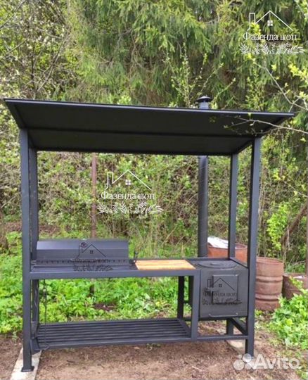 Мангал loft с крышей