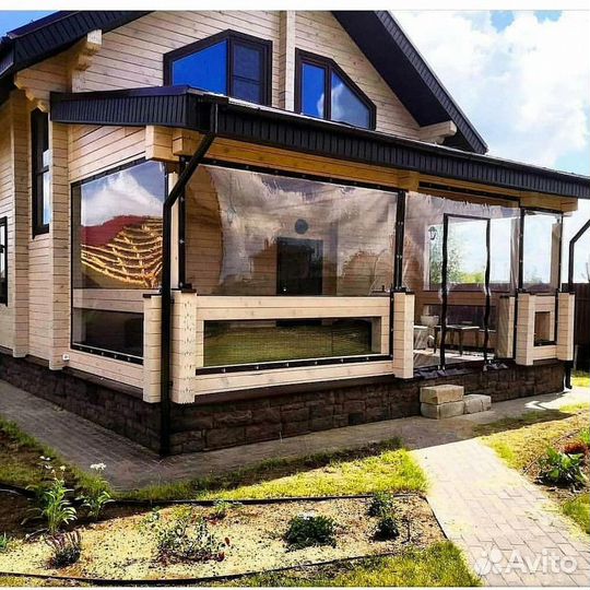 Мягкие окна 2000х2000 для веранд