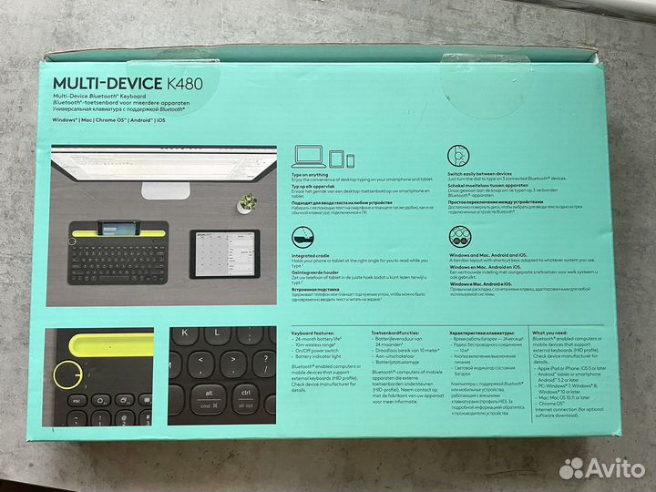 Клавиатура Logitech k480 multi-device