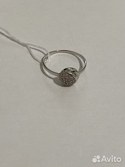 Золотое кольцо с бриллиантами 0,139 карата