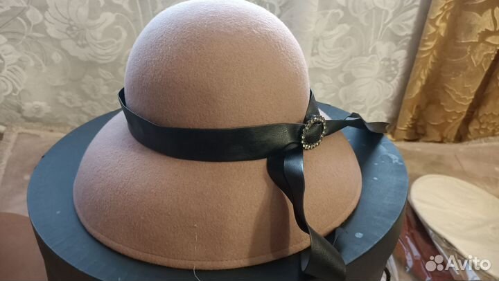 Шляпа фетровая женская