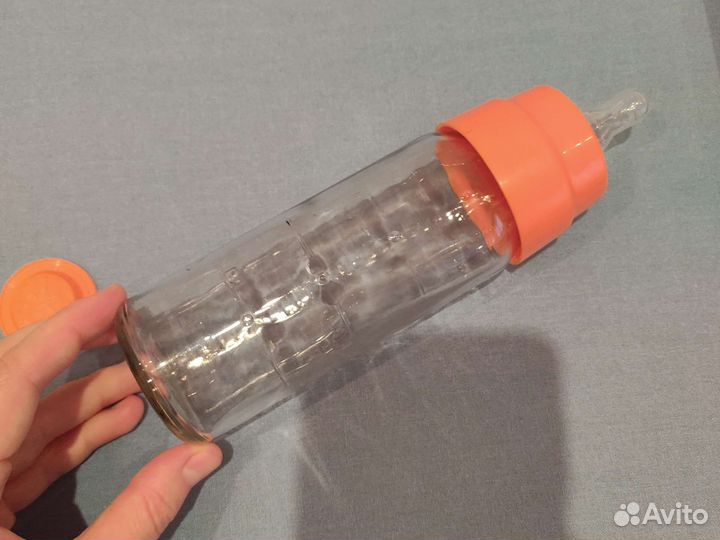 Бутылка для кормления стекло винтаж 200мл