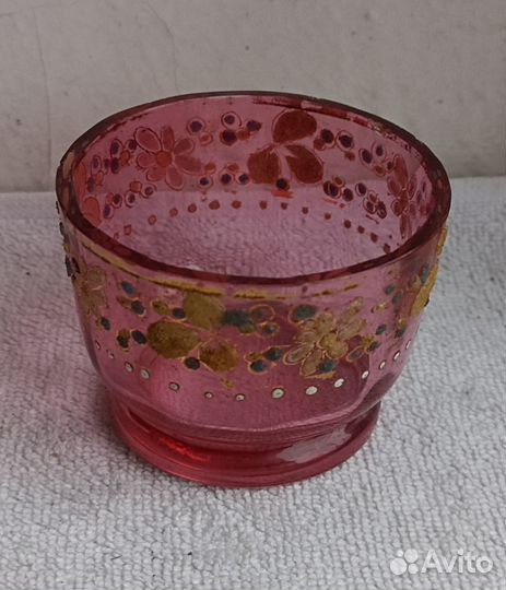 Старинная парфюмерная Баночка, Мелочница, Вазочка