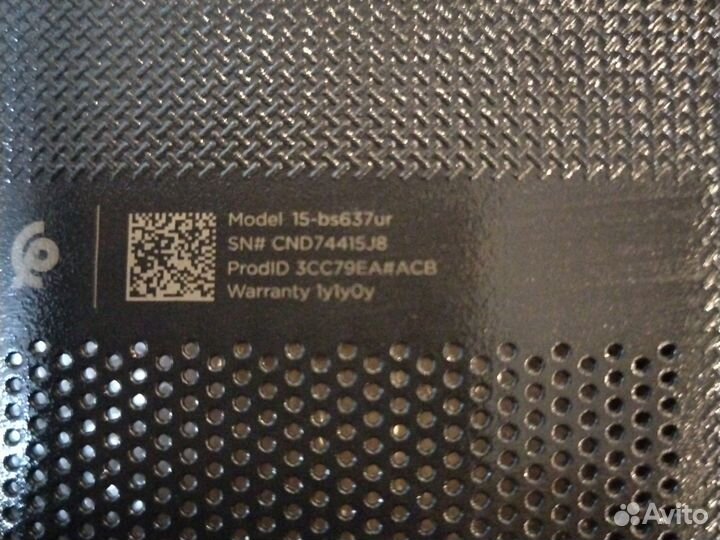 Поддон ноутбука hp 15-bs637ur