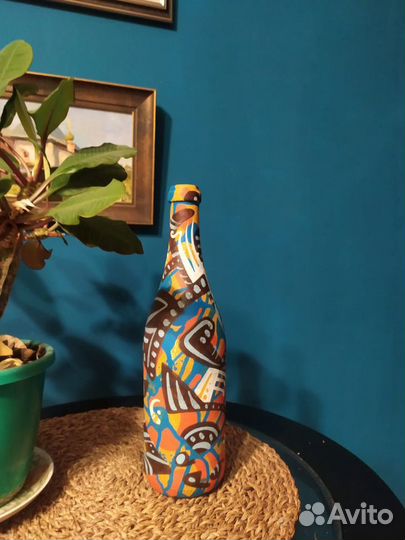 Бутылка расписная на заказ