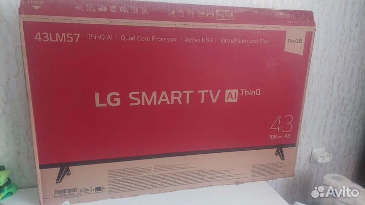 Телевизор lg 43 smart led новый